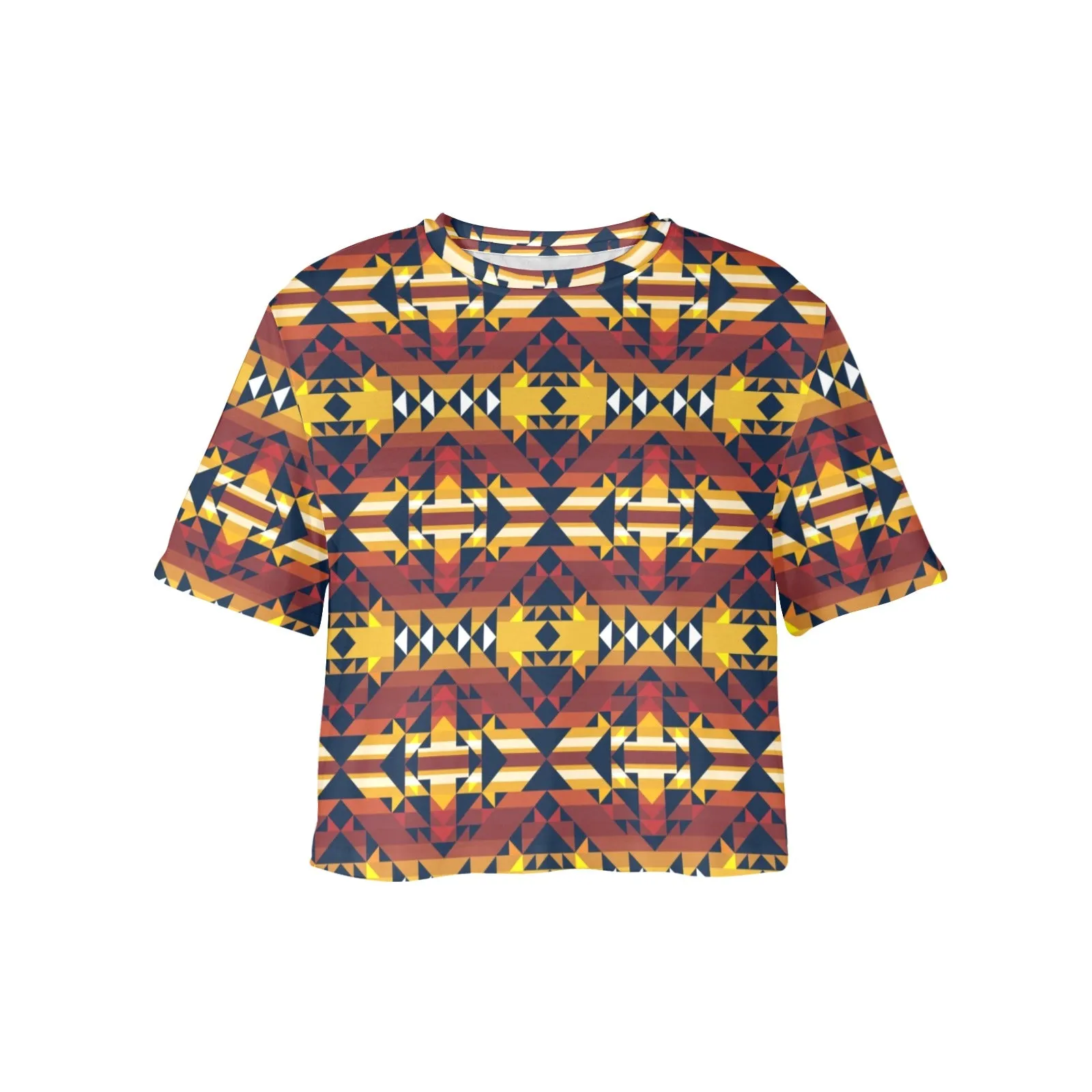 Golden Clouds Women's Cropped T-shirt