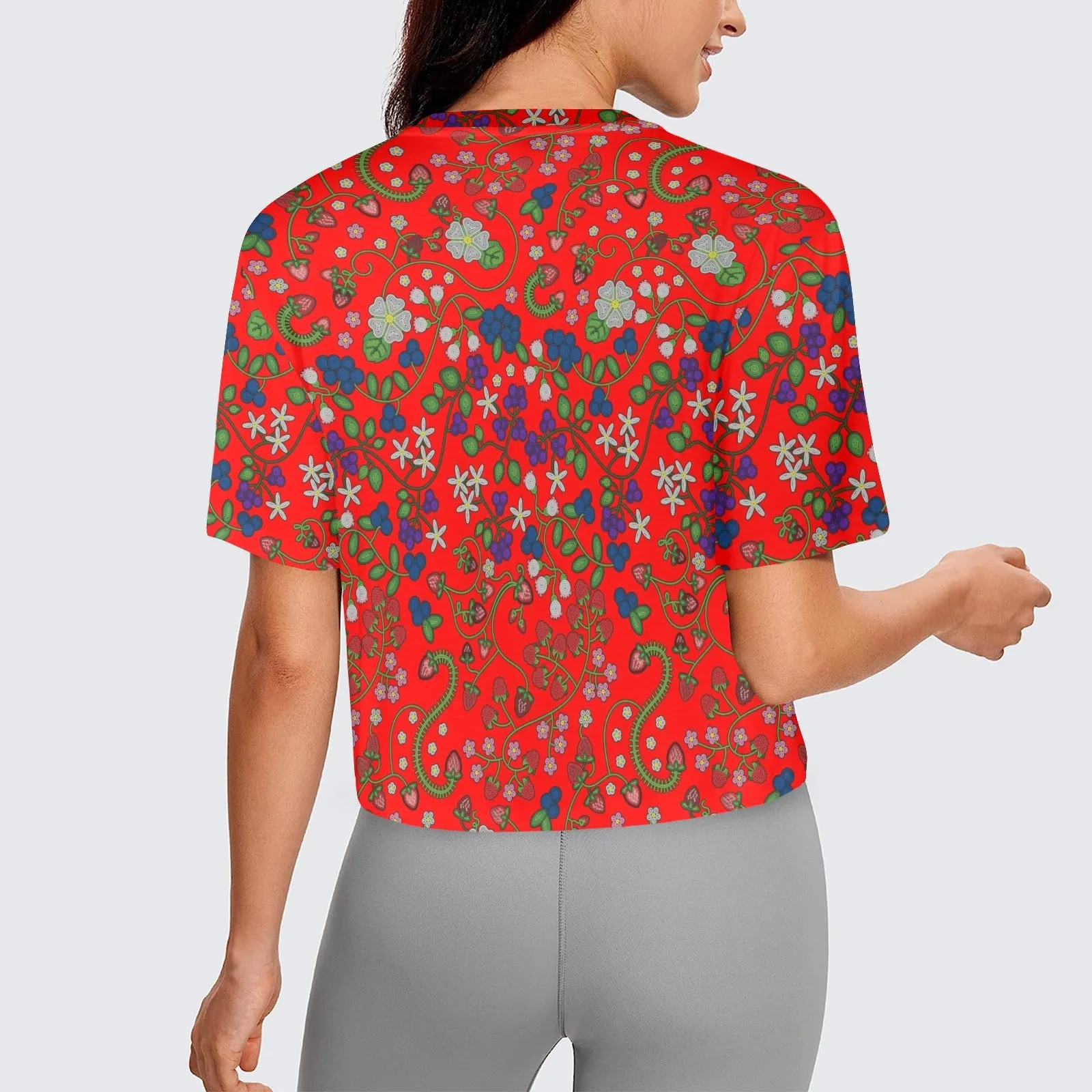 Grandmother Stories Fire Women's Cropped T-shirt