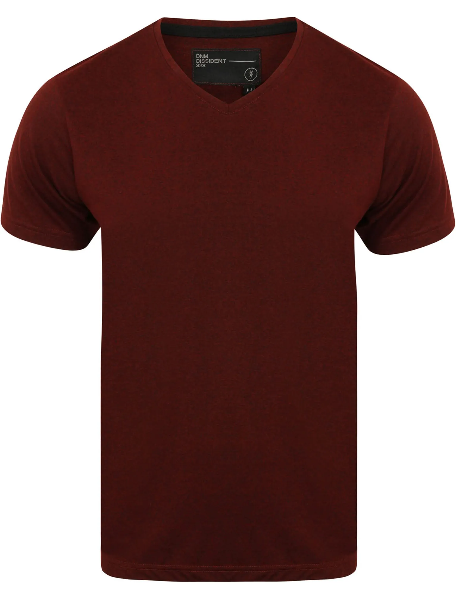 Guildford Jersey T Shirt in Oxblood / Black Grindle - Dissident