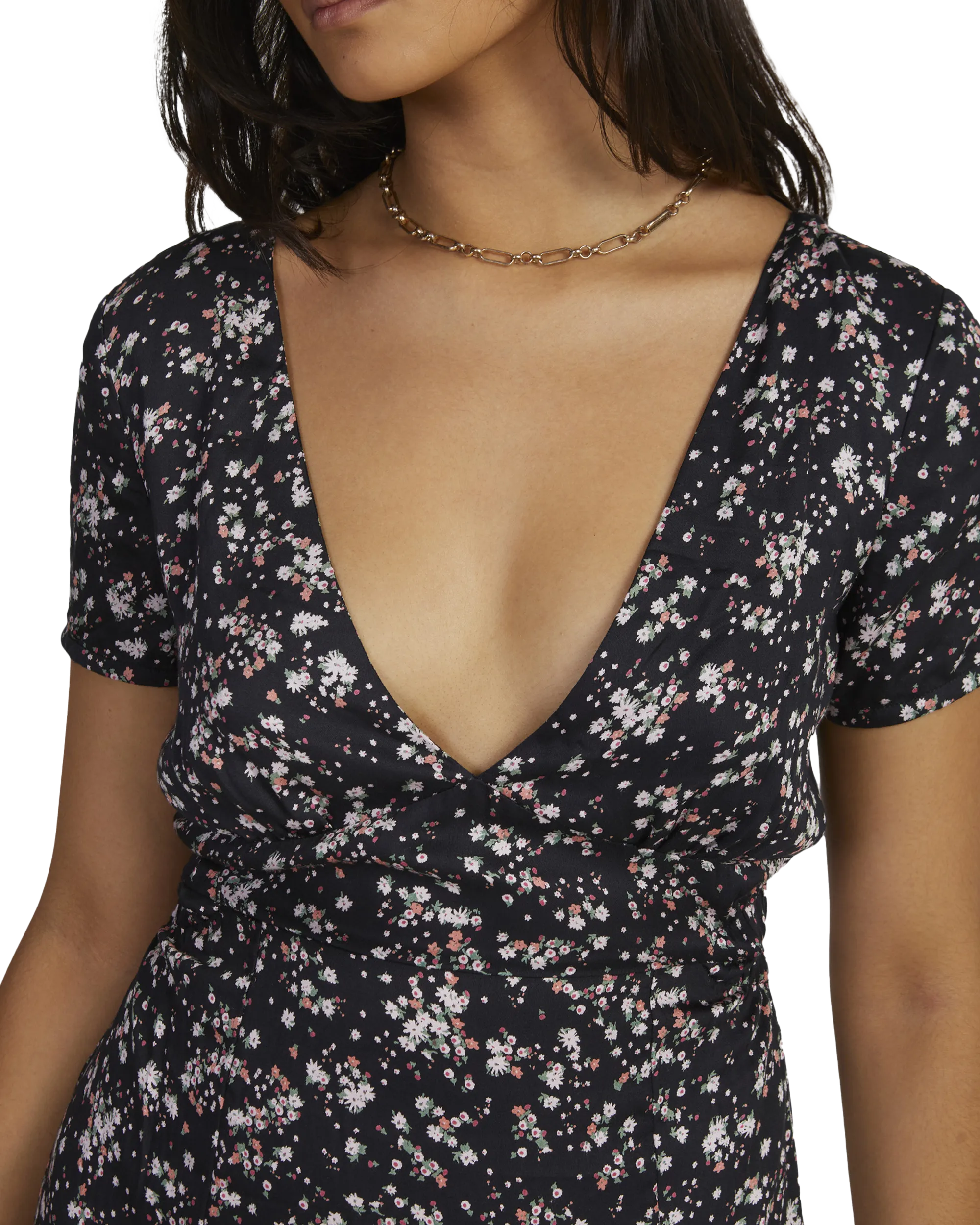 Heaven Sent Midi Dress in RVCA Black