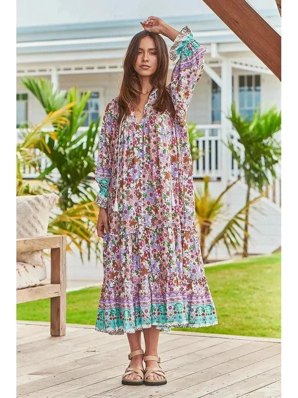 JAASE Field Day Print Briana Midi Dress
