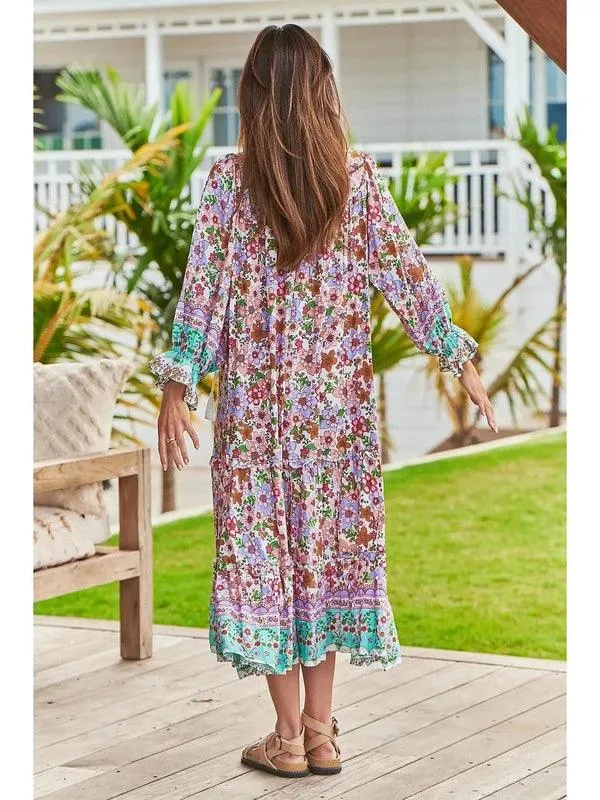 JAASE Field Day Print Briana Midi Dress