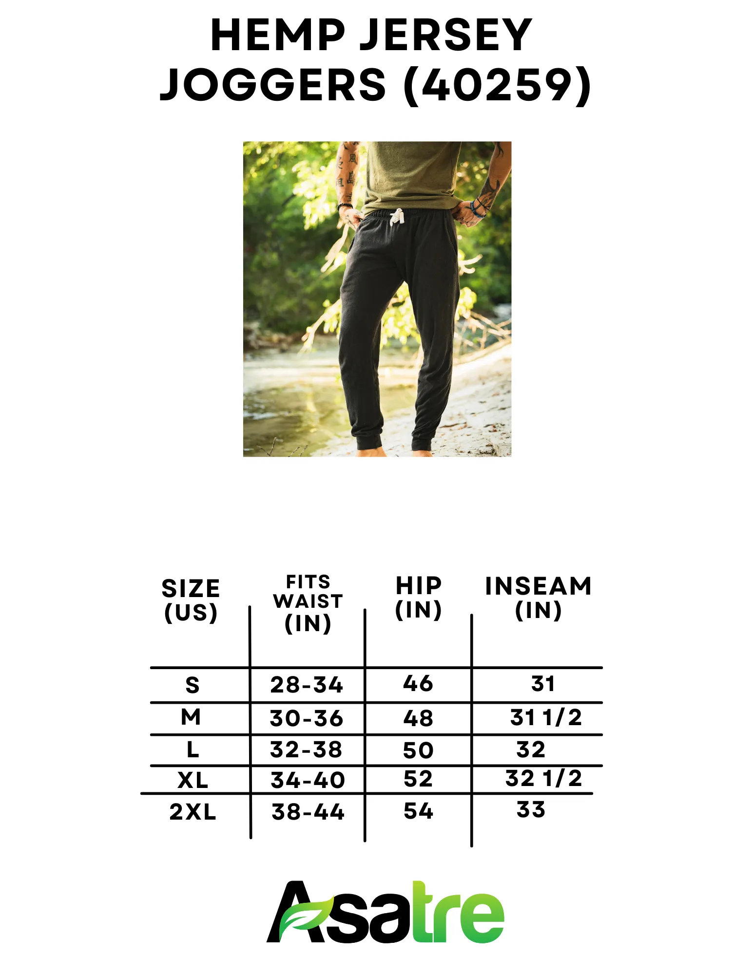 Jersey Joggers - Men's Hemp & Organic Cotton Pants