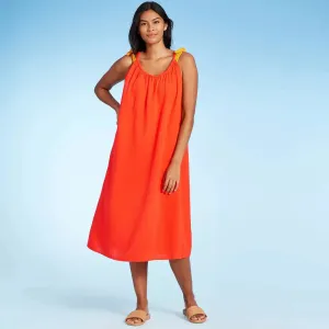 Kona Sol Women's Plus Size Midi Cover Up Dress (3X/4X) (24W-30W)