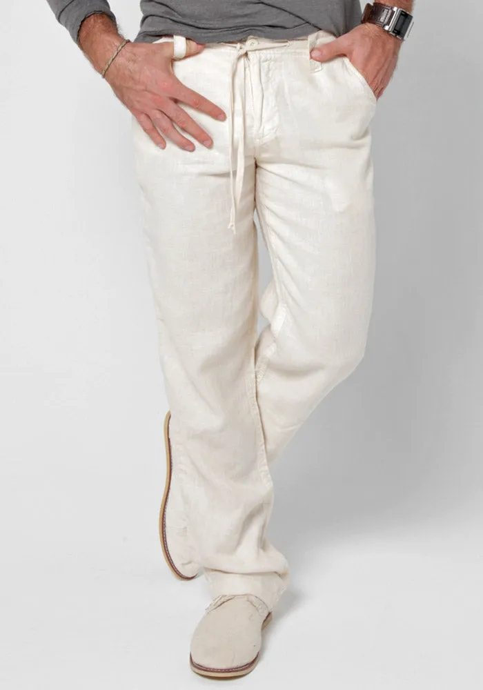 Linen Pants With Drawstring | Relaxed Fit