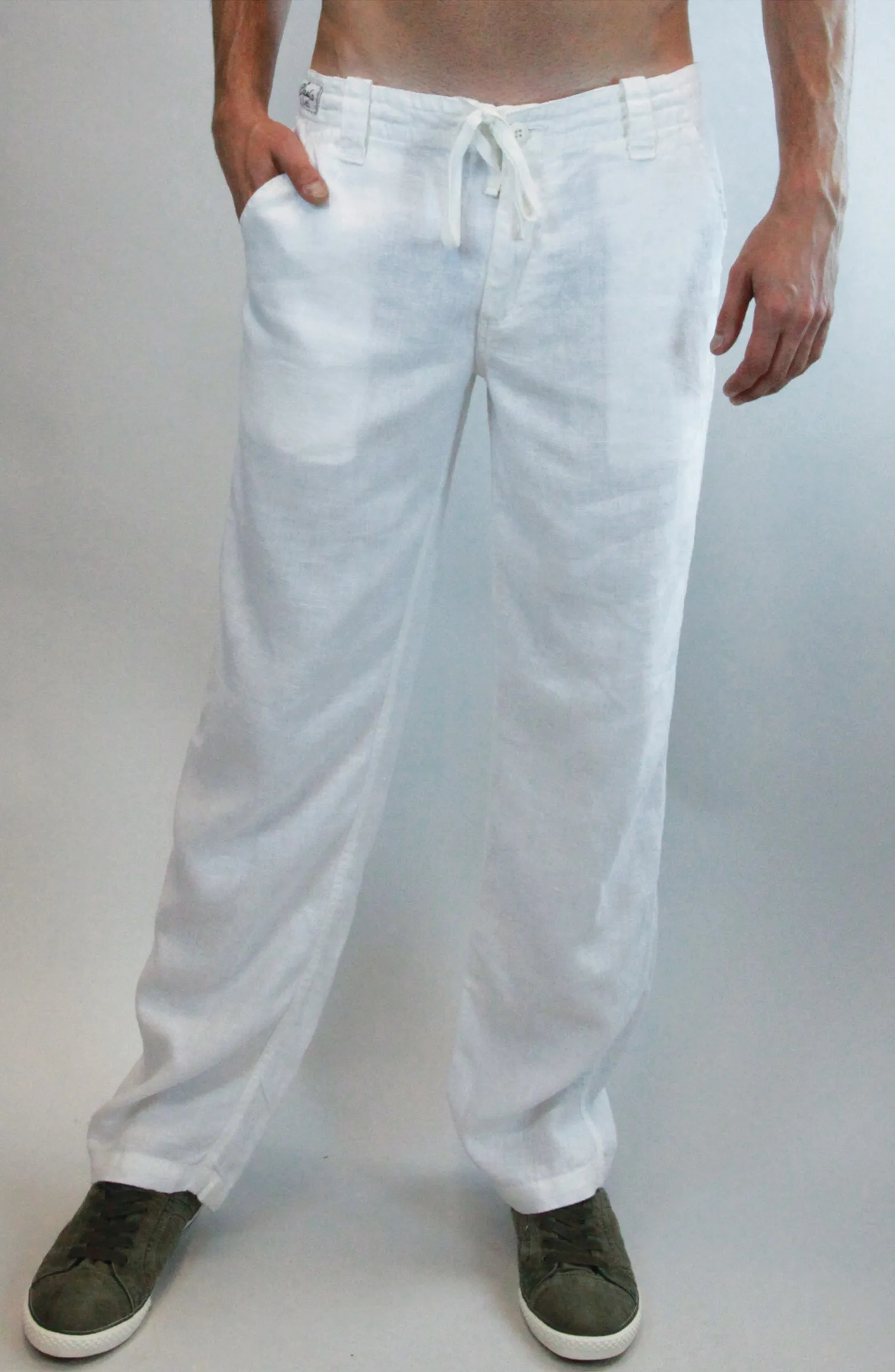 Linen Pants With Drawstring | Relaxed Fit