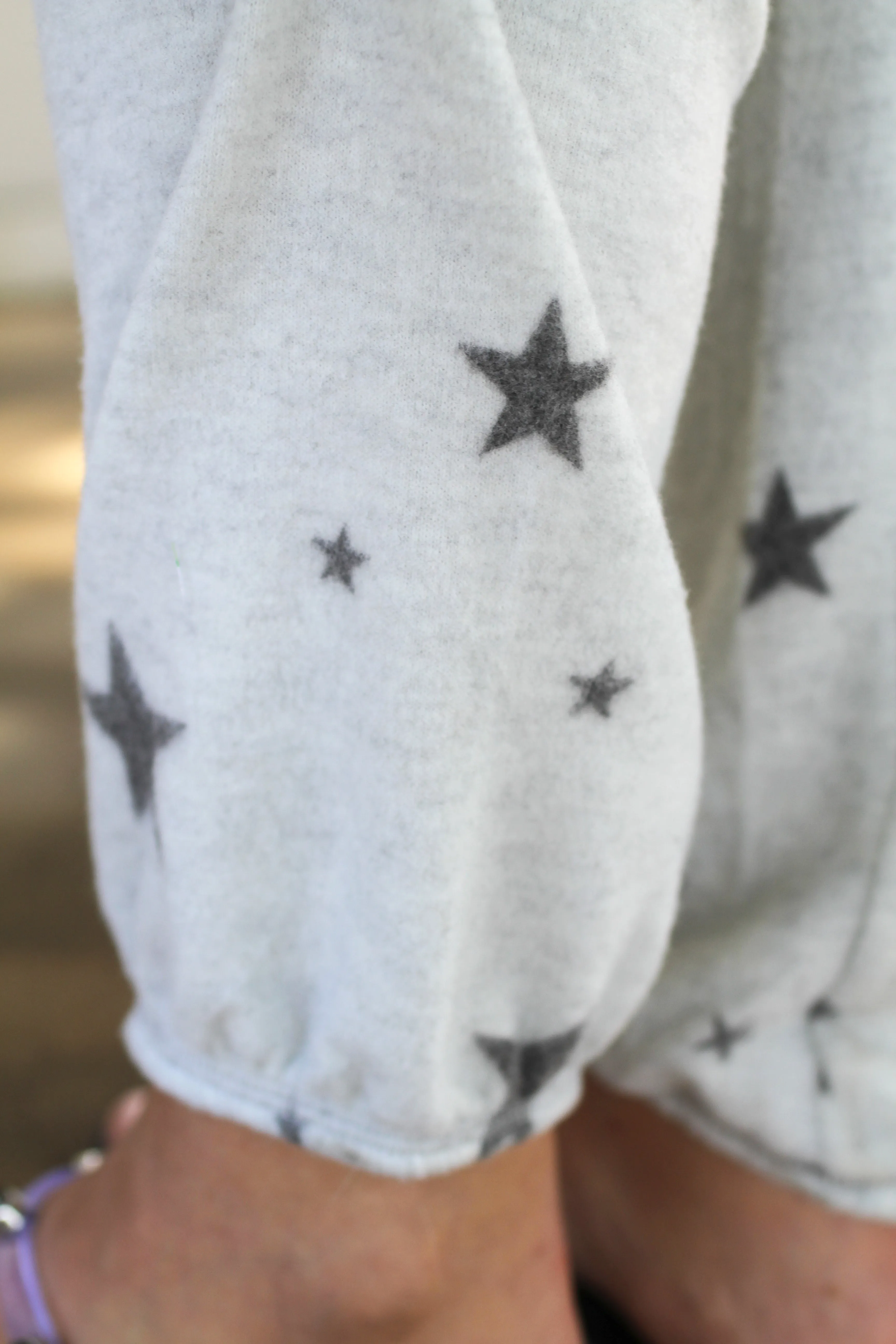 Loungy Star Sweatpant Light Heather