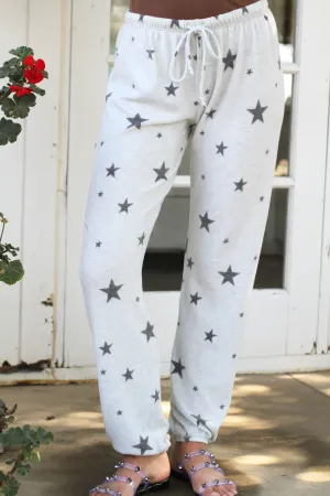 Loungy Star Sweatpant Light Heather