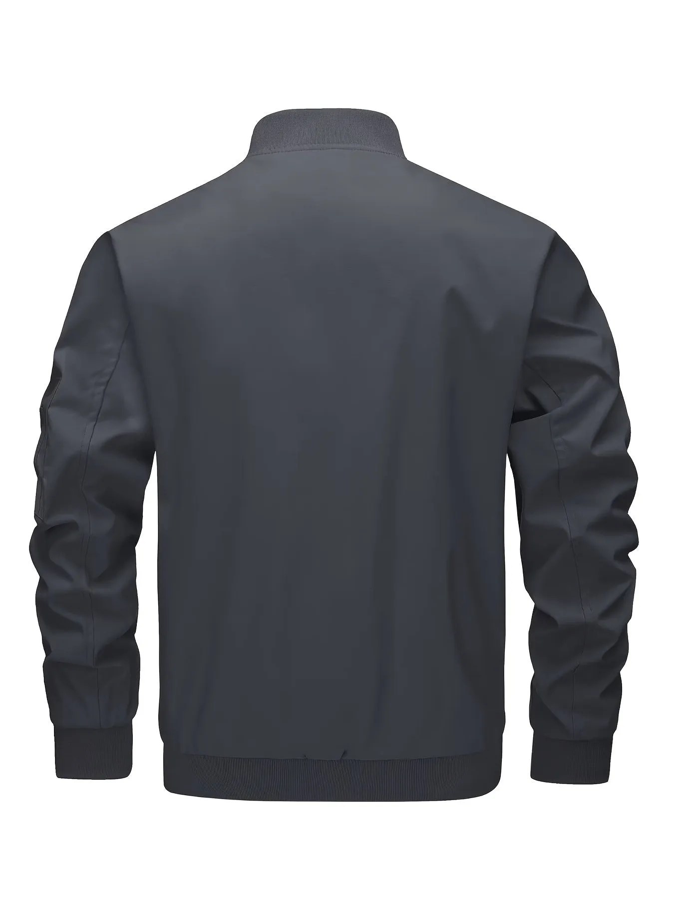 Men's Casual Bomber Jacket, Lightweight Windbreaker with Pockets