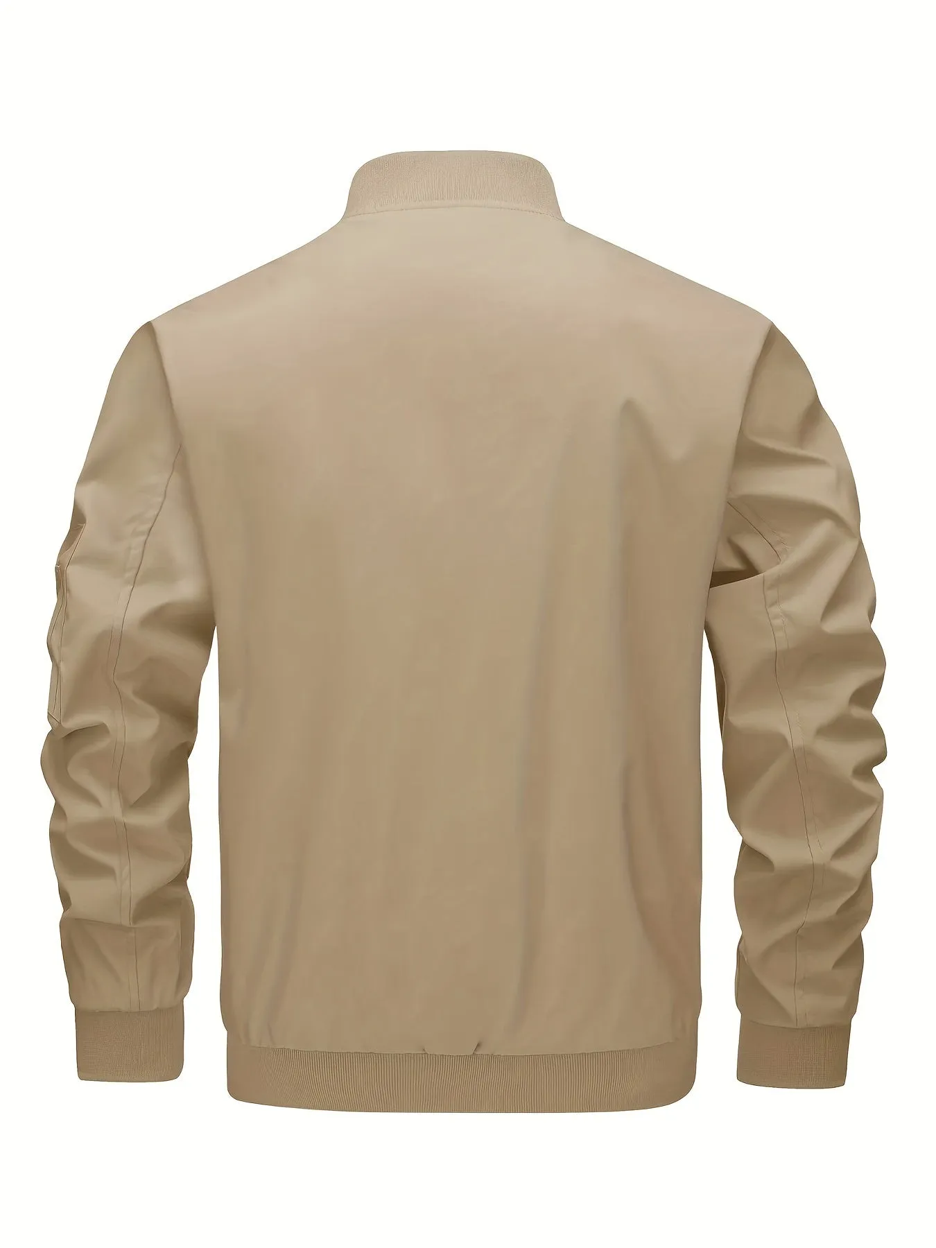 Men's Casual Bomber Jacket, Lightweight Windbreaker with Pockets