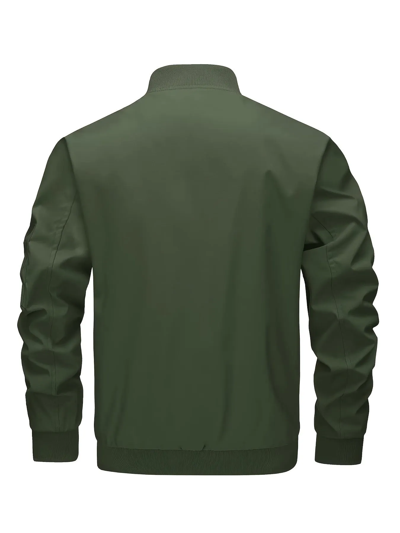 Men's Casual Bomber Jacket, Lightweight Windbreaker with Pockets