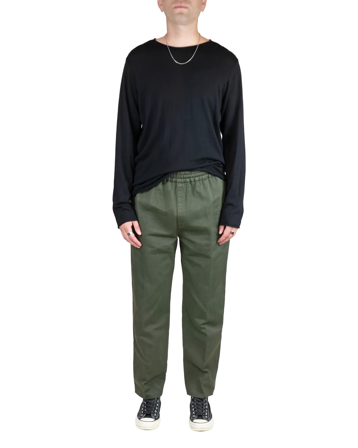 Men's Cotton Linen Pant in Olive