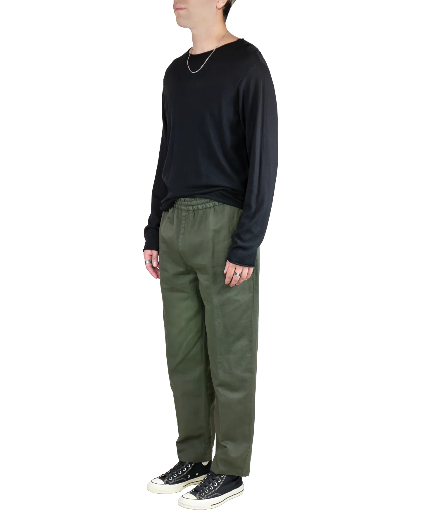 Men's Cotton Linen Pant in Olive