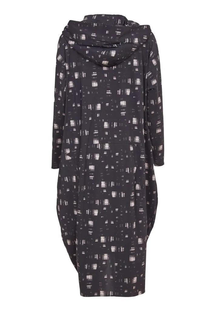 Naya - Blur Print Hooded Coat