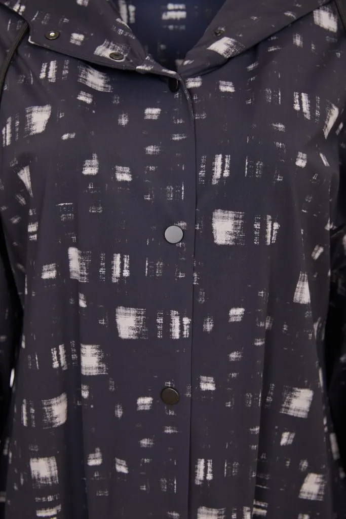 Naya - Blur Print Hooded Coat