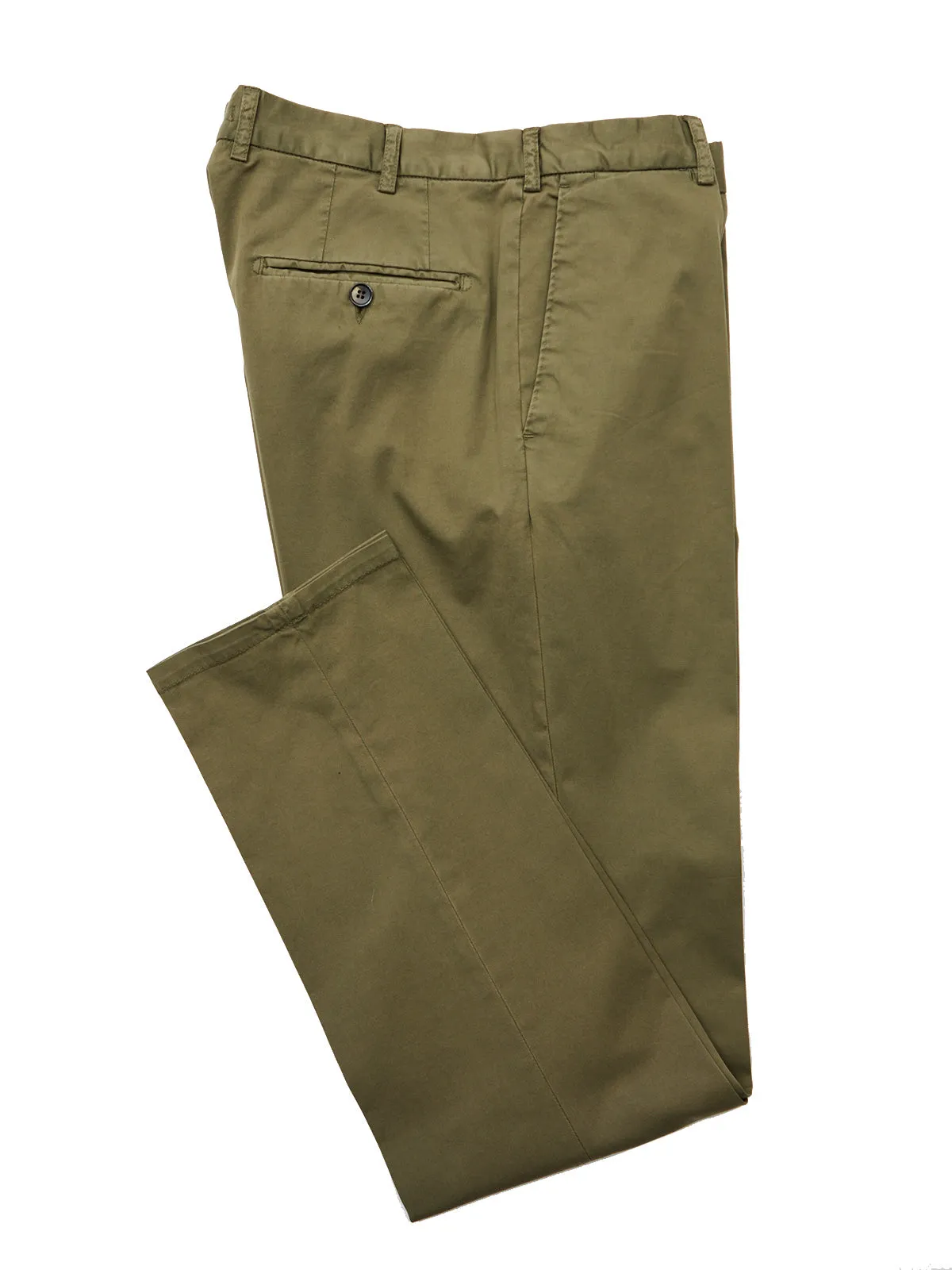 Olive Washed Cotton Suit