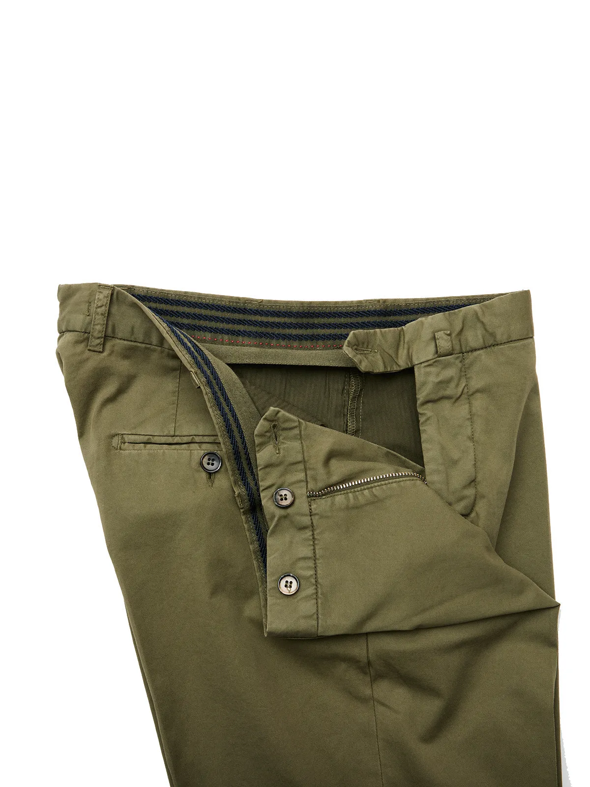 Olive Washed Cotton Suit