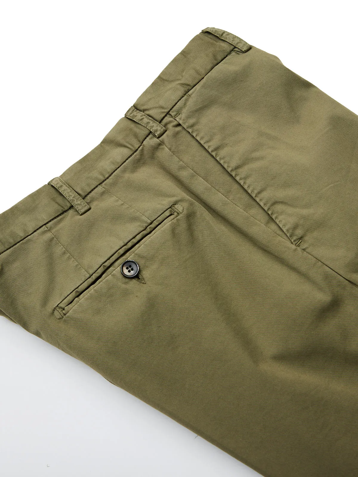 Olive Washed Cotton Suit