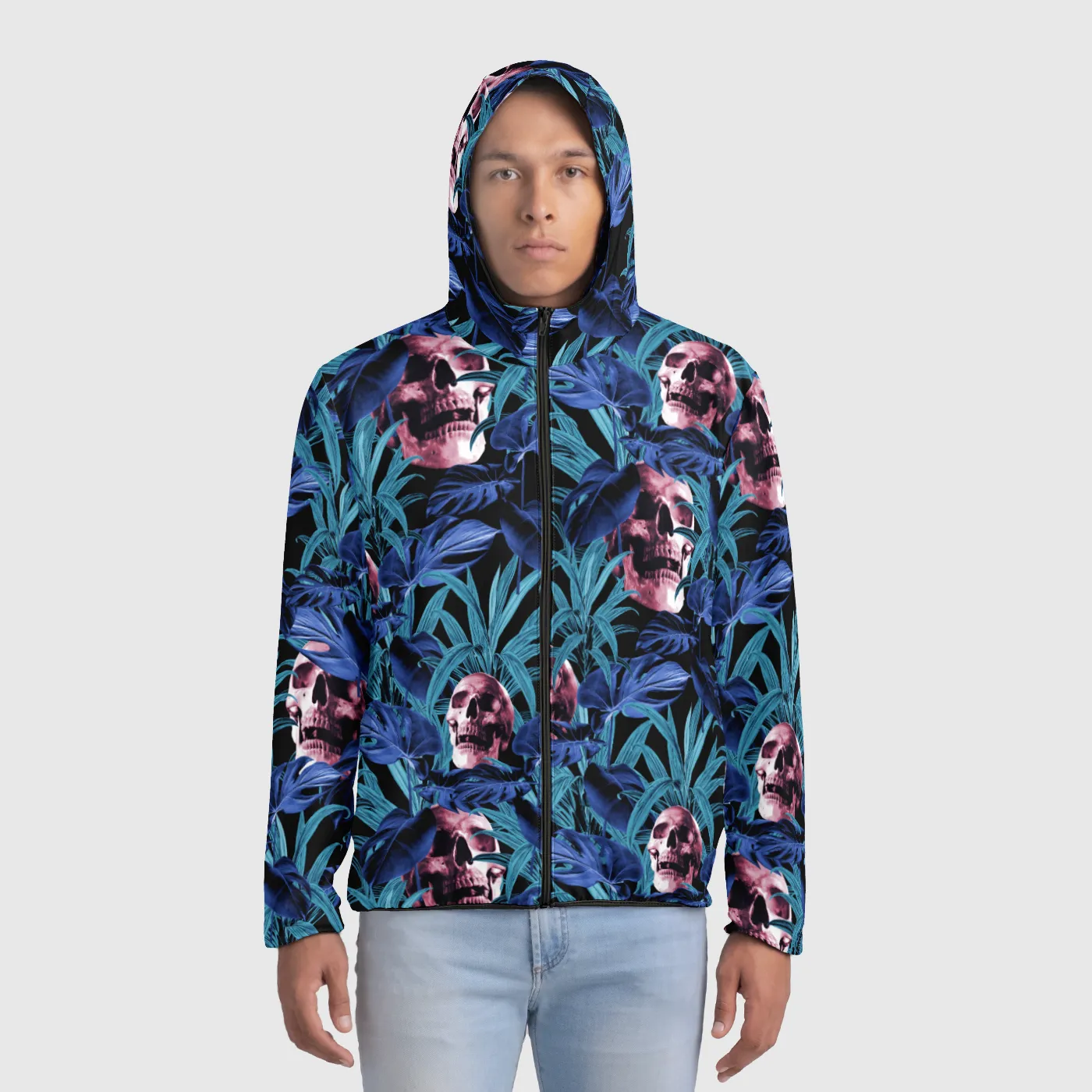 Palms and Skulls Windbreaker
