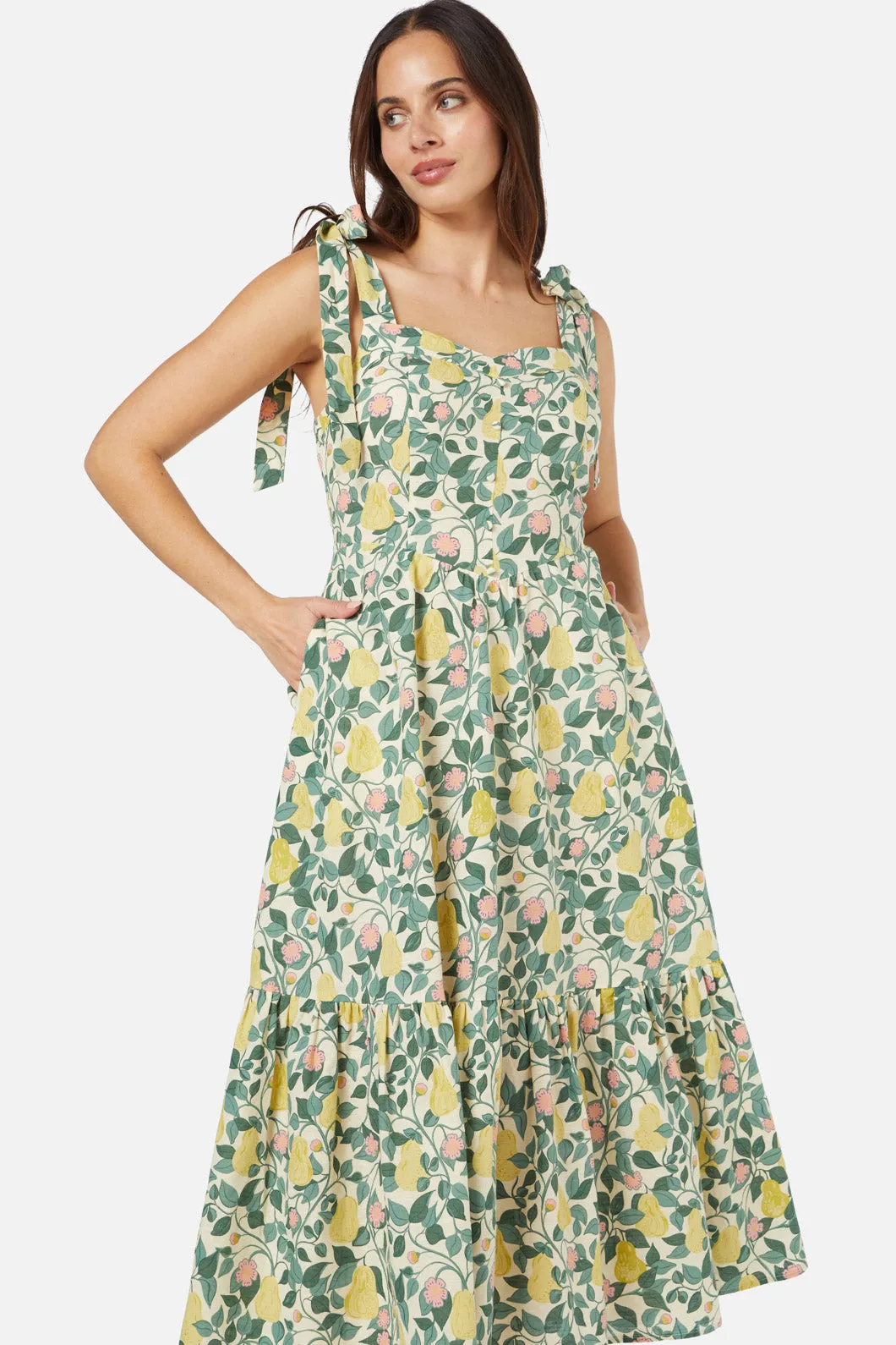 Pear Vine Midi Dress