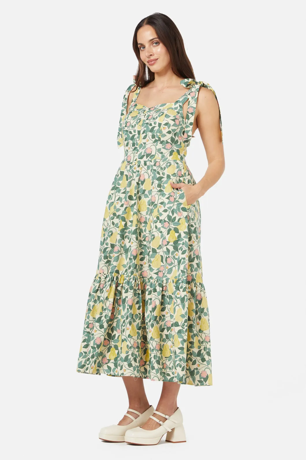 Pear Vine Midi Dress