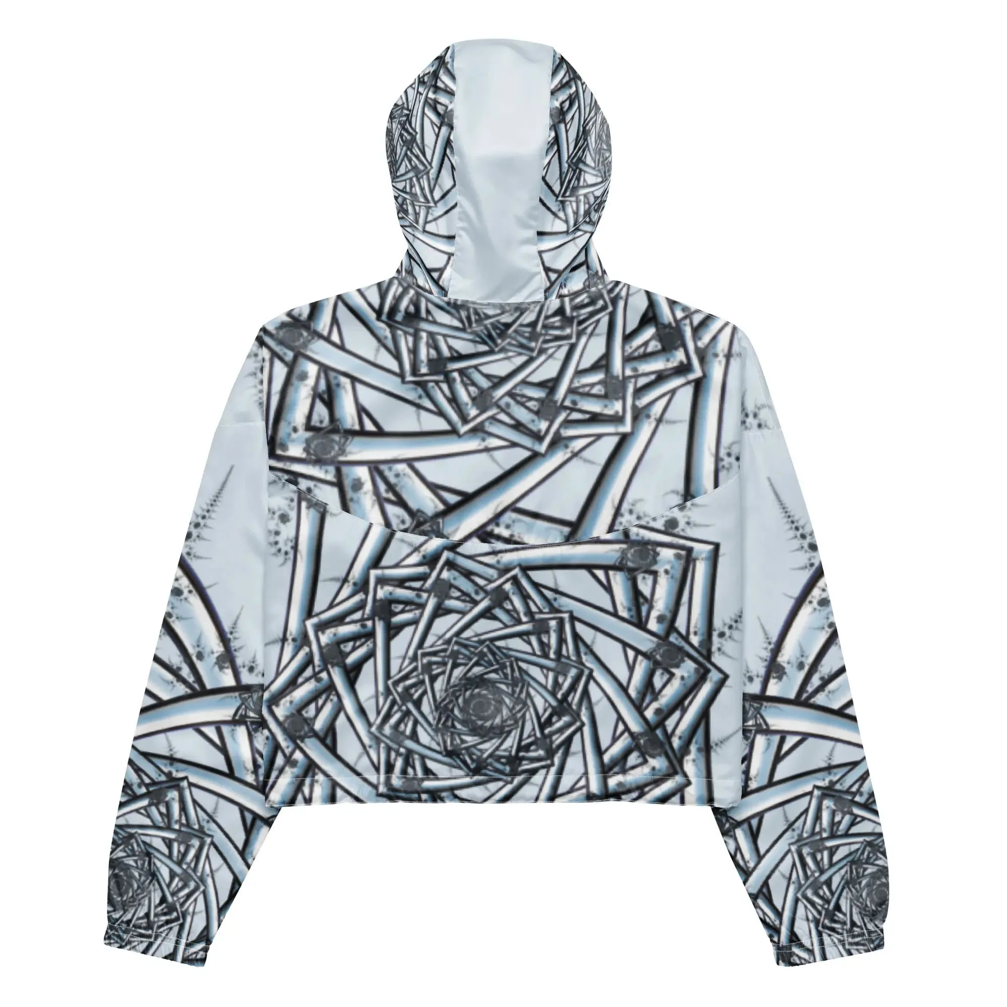 "Topological Rose" Collection - Women’s Cropped Windbreaker