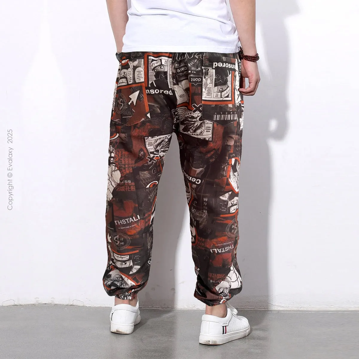Random Comic StreetWear Jogger Breathable Casual Harem Pants for Men & Women