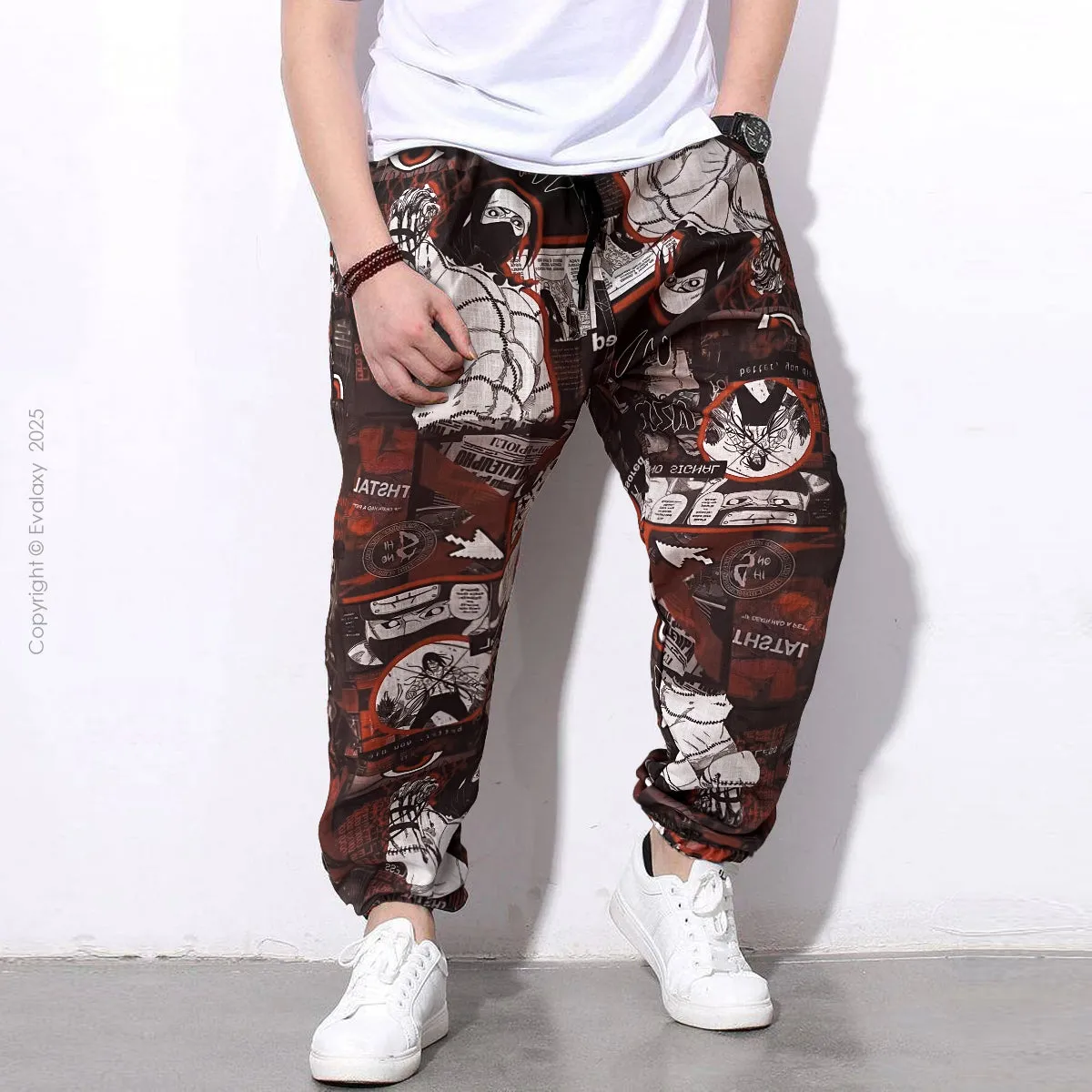 Random Comic StreetWear Jogger Breathable Casual Harem Pants for Men & Women