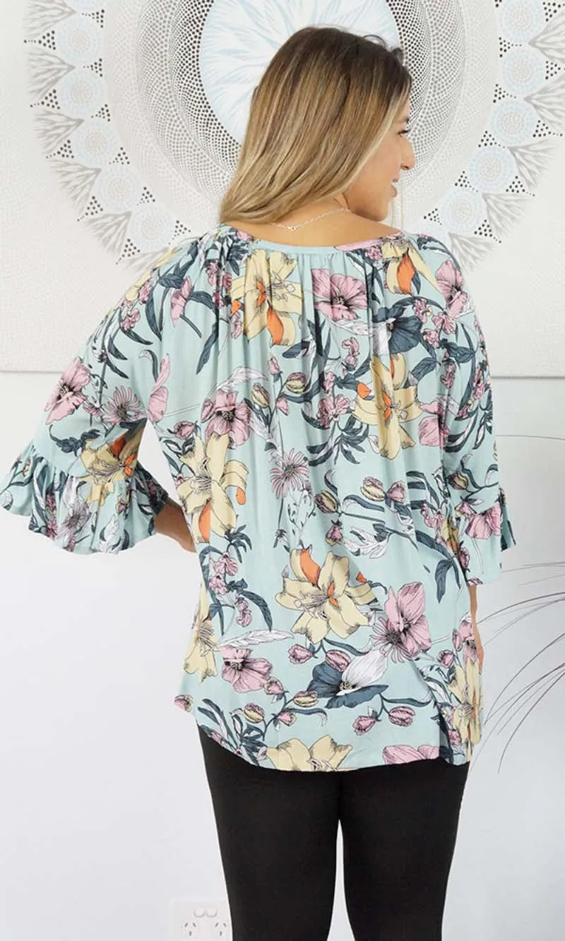 Rayon Capri Top Flemington, More Colours