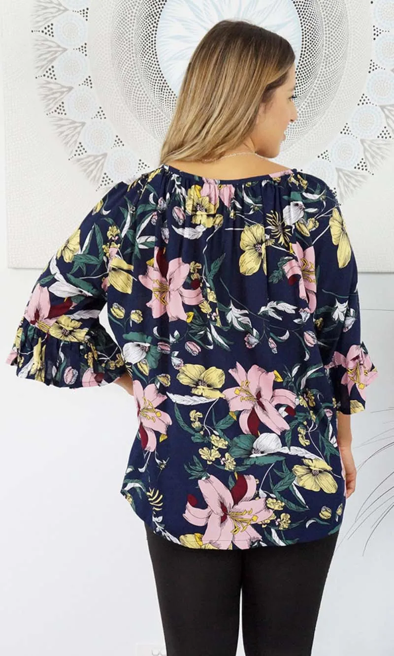 Rayon Capri Top Flemington, More Colours