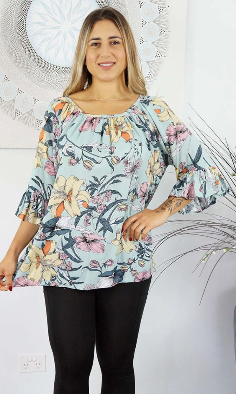 Rayon Capri Top Flemington, More Colours