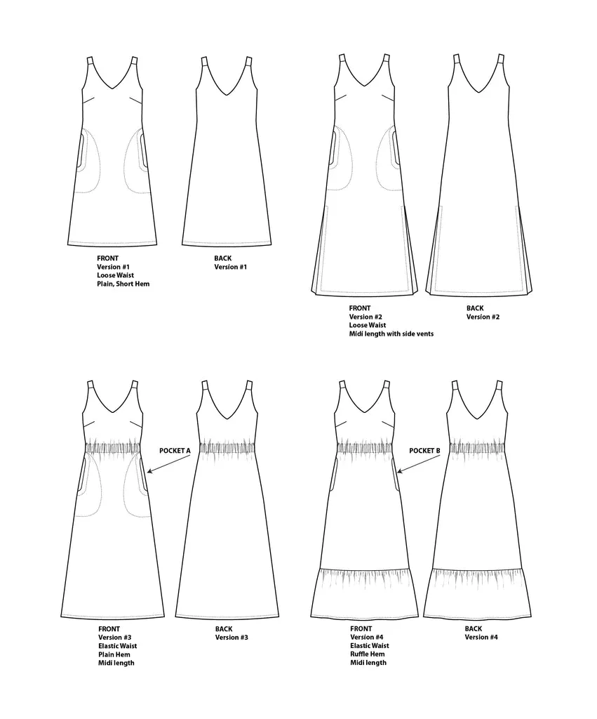 Sauvie Sun Dress, 00-20 - Sew House Seven