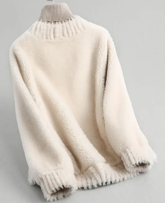 Shearling Teddy Cardigan Jacket