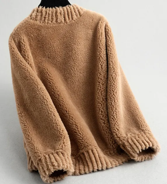 Shearling Teddy Cardigan Jacket