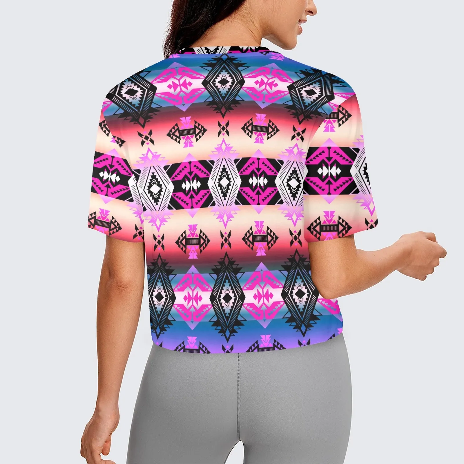 Sovereign Nation Skies Women's Cropped T-shirt