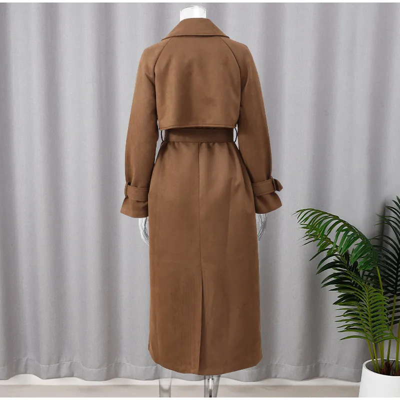 Vintage Khaki Long Coat