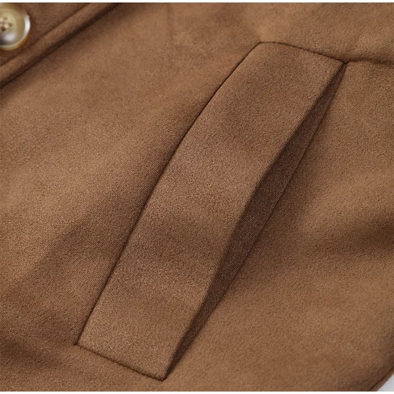 Vintage Khaki Long Coat