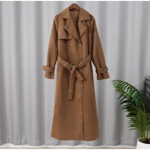 Vintage Khaki Long Coat