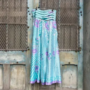 Vintage Silk Pleated Top Skirt - R