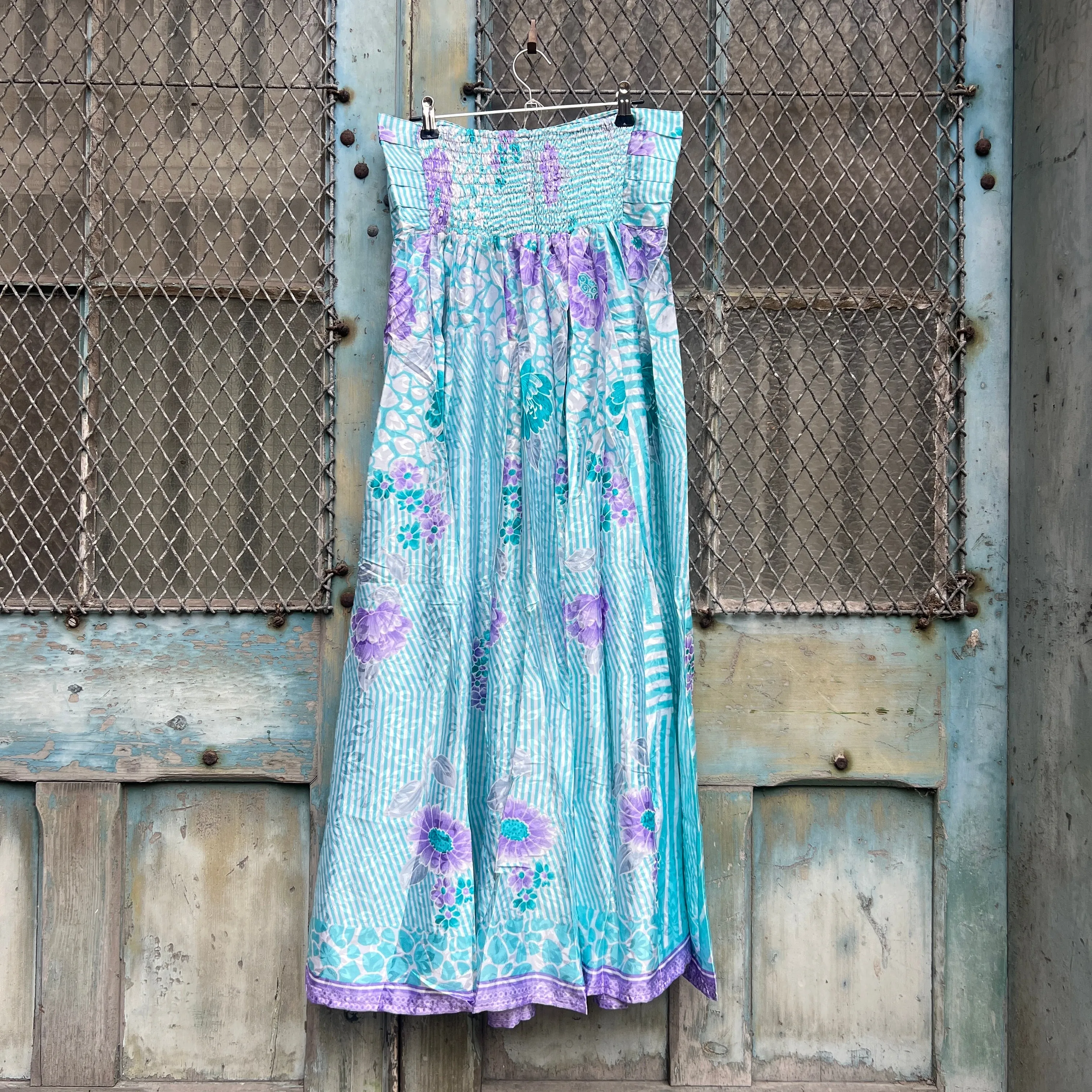 Vintage Silk Pleated Top Skirt - R