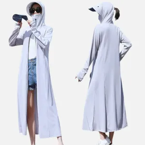 Women's Face Visor Long Anti UV Jacket
