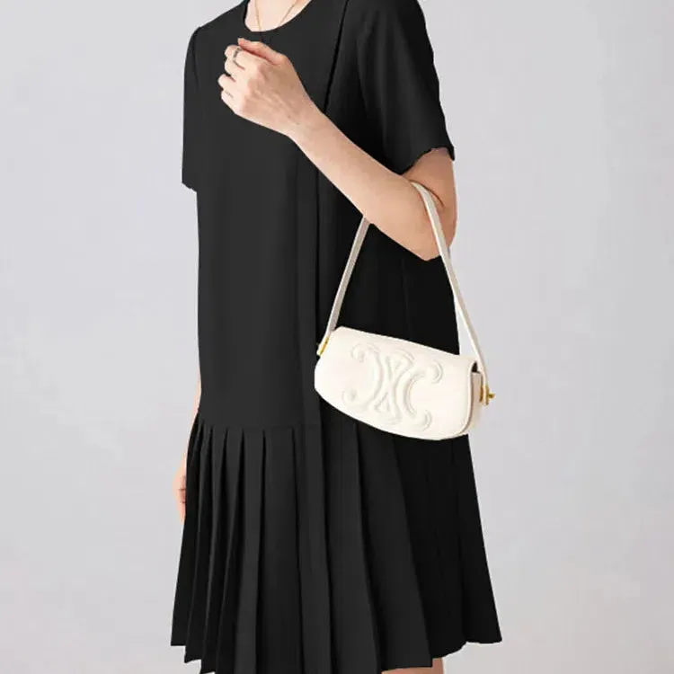 ZANZEA Korean Fashion Ruffles Hem Dress Casual Sundress Elegant O-Neck Short Sleeve
